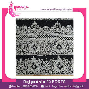 Rajgadhia exporte toutes les couleurs pour femmes 2-5 Yards perlé George Wrapper soie africaine tête pour adultes vêtements africains - Product Image 2