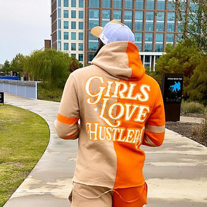 Streetwear Thermique Fabricants de sweats à capuche en éponge française Custom You Logo Heavyweight No String Streetwear Fit Raw Hem Hoodie - Product Image 3