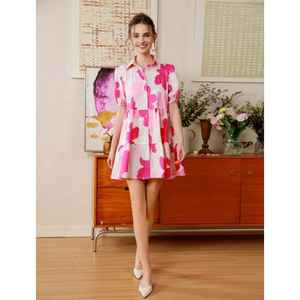 นำเสนอเสื้อท็อปพิมพ์ลายดอกไม้คลาสสิกแบบใหม่ - แห้งเร็ว ใส่สบายและเหมาะสำหรับชายหาด ใช้ได้ทุกฤดูกาล - Product Image 1