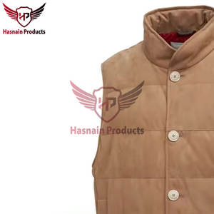 Premium Outdoor Windbreaker Chaleco cálido aislado Chaleco acolchado Chaqueta acolchada sin mangas para hombres, ligero - Product Image 4