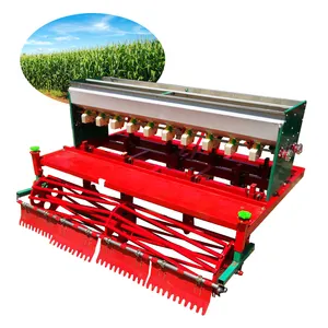 Tractor tiró sembradora de semillas cebolla sembradora máquina tractor impulsado aplicador de fertilizante
