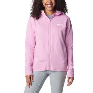 Sudaderas con capucha de punto liso informal para mujer con bolsillos, sudaderas con capucha y sudaderas para mujer, fabricante de ropa, ropa de calle, Sudadera con capucha de algodón - Product Image 1