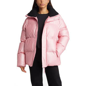 Venta al por mayor personalizado mujeres Puffer chaquetas Casual a prueba de viento Puffer abajo chaqueta personalizada transpirable diseño acolchado Zip Up chaquetas de las mujeres - Product Image 1
