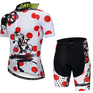 Traje de piel de ciclismo personalizado de alta calidad para hombres, transpirable, manga corta, impresión sublimada, talla grande, venta al por mayor de fábrica - Product Image 6