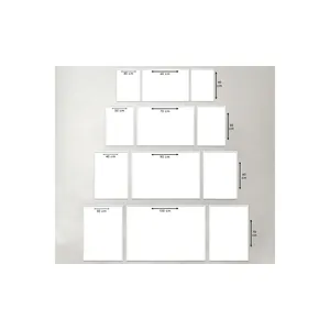 Décoration de meubles Zevahir, bureau minimaliste, peinture sur verre incassable imprimée UV en 3 parties, design abstrait, encadré en métal - Product Image 2