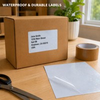 Papier autocollant vinyle imperméable A4 pour imprimante jet d'encre, papier autocollant pour étiquettes et autocollants pour la création d'étiquettes et les autocollants DIY