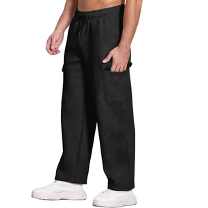 Logo personnalisé hommes polaire Joggers pantalons de survêtement décontracté coton élastique taille moyenne pantalon nouveau décontracté coton Jogging pantalons de survêtement - Product Image 2