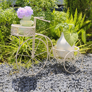 Support de fleurs décoratif de jardin, vente en gros, support de Pot de <span class=keywords><strong>plante</strong></span> en métal pour <span class=keywords><strong>vélo</strong></span> - Product Image 5