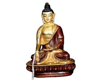 Decoración del Hogar, Arte Metálico Hindú, Escultura Tibetana de Bronce, Acabado Antiguo, Técnica de Fundición Religiosa India, Gemas Rudra - Product Image 6