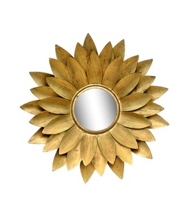 <b>Star</b> Shape Top Rated Round Iron Metal & Glass Wall <b>Mirror</b> Frame European Wall Accents <b>Mirrors</b> Bathroom <b>Mirror</b> Hand Made - Product Image 3