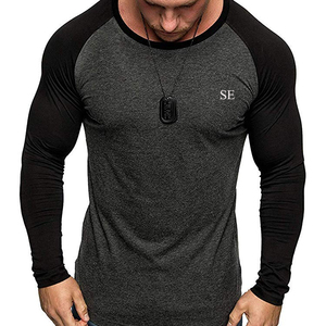 T-shirt de sécurité réfléchissant haute visibilité personnalisé à manches longues 100 % coton respirant pour hommes, vêtements de travail de construction 2025 - Product Image 1