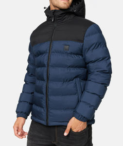 Vestes d'hiver chaudes de haute qualité pour hommes 2025, design personnalisé, tissu léger, veste matelassée à capuche surdimensionnée pour hommes - Product Image 4