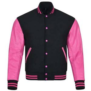 Chaqueta Deportiva de Invierno para Hombre, Estilo Varsity, con Forro de Lona, Mangas de Cuero, Impermeable y de Secado Rápido, Nueva Colección en Oferta - Product Image 1