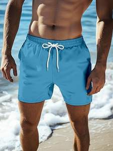 Shorts de compression double couche pour homme, décontractés et solides, pour le sport, la salle de sport, la course à pied - Séchage rapide et respirant - Product Image 2