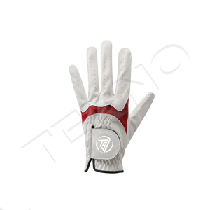 Gants de golf Cabretta en cuir véritable Gants de golf à doigts complets Gants de golf antidérapants en cuir pour hommes avec logo personnalisé - Product Image 5