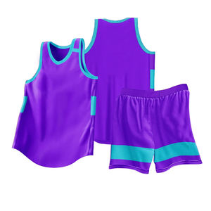 Conjunto de uniforme de baloncesto, pantalones cortos de Jersey impresos por sublimación con número de nombre personalizado, material transpirable para competición de entrenamiento de equipos - Product Image 2