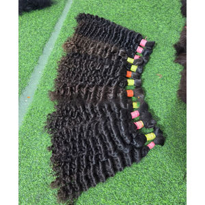 Nouvelle arrivée de cheveux ondulés Paquets de cheveux humains avec fermeture et cheveux raides frontaux - Product Image 1