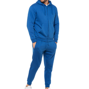 Ensemble de survêtements en coton biologique pour hommes Sweats à capuche zippés et joggers Training Wear Casual Mens Tracksuits Set Men's Sportswear - Product Image 2