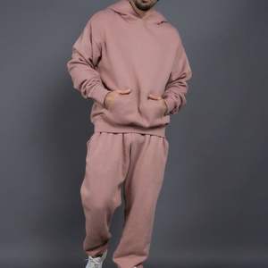 Unisex Plain 2 Piece Jogger Set Wholesale Custom Blank Cotton Jogging Sweat Suit <b>Oversized</b> <b>Sweatpants</b> Men Tracksuits - Product Image 4