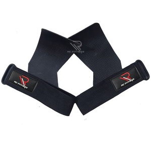 Muñequeras de Soporte para Levantamiento de Pesas con Agarres de Carbono, Hebilla Ajustable Integrada, Cuero PU, Sin Dedos, para Gimnasio y Entrenamiento - Product Image 1