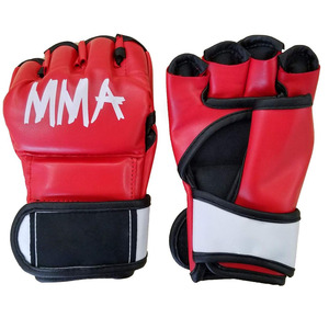 Gants de MMA professionnels de nouvelle conception, cuir de vache véritable durable, poignées de main, extérieur antidérapant, respirant, léger, arts martiaux - Product Image 1