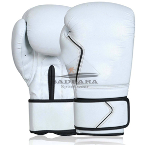 Guantes de boxeo de alto rendimiento logotipo personalizado al por mayor cuero de vaca genuino entrenamiento profesional guantes de lucha de combate duraderos - Product Image 1
