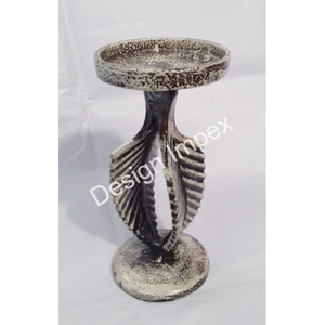 Portavelas Metálico Estilo Asta de Ciervo, Decoración Navideña, Portavelas Decorativo para Jardín, Acabado Antiguo - Product Image 4