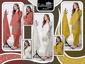 Elegant Designer Tunic with Embroidery &amp; Handwork Detailing Embroidered Bell Sleeves Paired with <strong>Straight</strong> <strong>Pants</strong> for Woman - Product Image 2