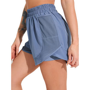 กางเกงขาสั้นสำหรับวิ่งของผู้หญิงแบบระบายอากาศได้ดี - Product Image 3
