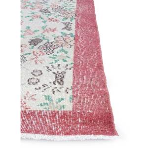 Tapis en laine noué à la main de grande taille, style vintage, Pae-3228, motif floral rouge-orange, pour la maison, le salon, le couloir, rectangulaire, pour adolescents - Product Image 4