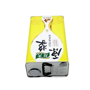 Bidon rectangulaire vide en fer blanc de qualité alimentaire pour huile d'olive 5L avec logo personnalisé, impression offset, surface laquée - Product Image 5