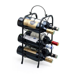 Newest Design Iron <b>Wine</b> <b>Rack</b> Metal <b>Wine</b> Bottles Holder Handmade Tabletop Home Living Room Decor <b>Black</b> Color <b>Wine</b> <b>Rack</b> - Product Image 1