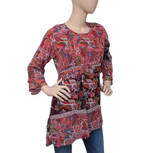 Women's Printed Georgette <b>Top</b> - Multi - Product Image 1