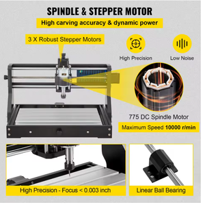 3 Axis CNC Wood <b>Router</b> PCB Milling Machine <b>Mini</b> Engraving Cutting Kit Single Motor Easy to Operate NC Studio DIY Offline Control - Product Image 4