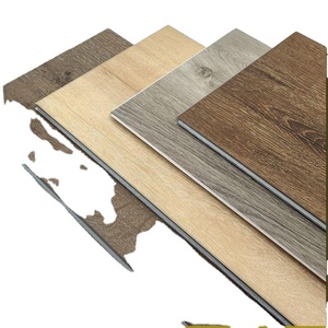 Suelo impermeable SPC de núcleo rígido de PVC vinílico con sistema de clic Unilin de 5 mm y 7 mm, resistente al fuego, para oficinas comerciales y viviendas. - Product Image 1