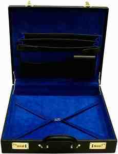 เคสตะไบ Masonic Regalia ที่มีด้ามจับแข็งสำหรับผ้ากันเปื้อน mm/WM ในรูปแบบกระเป๋าเอกสาร | เคสใส่เอกสาร Masonic - Product Image 4