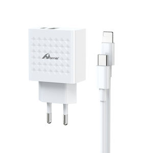 Cable de carga tipo C de color blanco 60W Transferencia de datos de carga rápida Cobre puro con IP TC-197-IP - Product Image 1