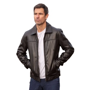 Chaqueta de Cuero para Hombre de Diseño Personalizado a la Moda, Ecológica y Transpirable, Estilo Urbano, Hecha en Pakistán para Hombres y Motociclistas - Product Image 1