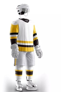 Uniforme deportivo de poliéster para equipos, conjunto de ropa deportiva para equipos de hockey sobre hielo, nuevo estilo, con OEM - Product Image 2