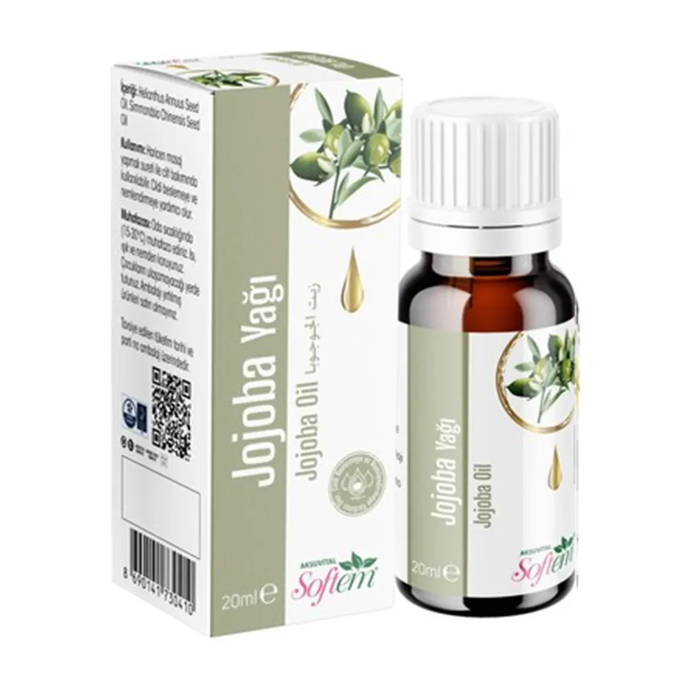 Softem JOJOBA OIL 20 ML from Turkey天然ハーブオイル製品良質ベストプライスAksuvital