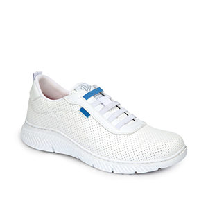 Dian รองเท้าทำงานรองเท้าผ้าใบเชือกผูกยืดหยุ่นสี Blanco ดูดซับแรงกระแทกได้ดี - Product Image 1