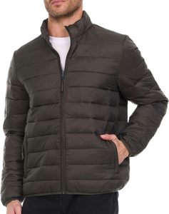 Chaqueta Acolchada de Invierno para Hombre, Transpirable e Impermeable, Estilo Urbano, Cuello Alto, Cierre de Cremallera Frontal, Grosor Estándar, Diseño Casual - Product Image 3