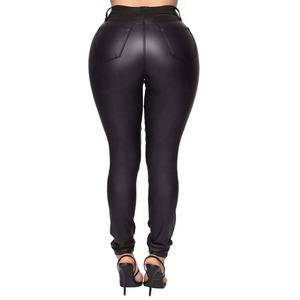 Elegantes pantalones de cuero para mujer, Parte delantera plana de invierno, hechos a mano Para comodidad, elegancia para looks formales informales con borde atemporal duradero - Product Image 6