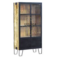 Armoire moderne en fer forgé artisanale de designer indien Suren Space SS3292 pour chambre d'hôtel Almira
