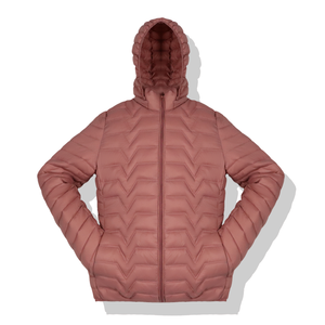 Chaqueta acolchada de algodón al por mayor para mujer, chaqueta de plumón ligera repelente al agua con relleno de algodón, chaquetas cortas con cremallera para mujer - Product Image 1