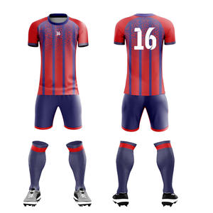 Uniforme de Fútbol para Hombre, Nuevo Modelo 2025, Corte Ajustado Personalizado, Cuello en V, Transpirable, Diseño Liso, Impresión Digital, 100% Poliéster - Product Image 3