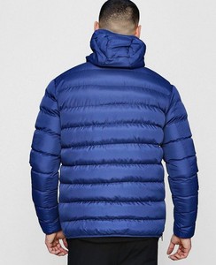Chaquetas acolchadas de algodón de invierno personalizadas de alta calidad para hombre, chaquetas de nailon de bloque de color para hombre, chaqueta transpirable de talla grande para exteriores - Product Image 2