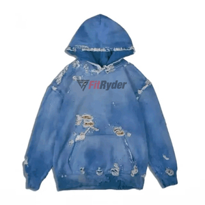 2024 mejor estilo caído hombro ácido lavado Sudadera con capucha 100% algodón diseño sin costuras personalizable OEM sudaderas en blanco directo - Product Image 5