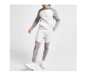 Chándal de dos piezas con logotipo personalizado para hombre, chándal de poliéster y forro polar, chándal para correr, chándal para hombre - Product Image 3