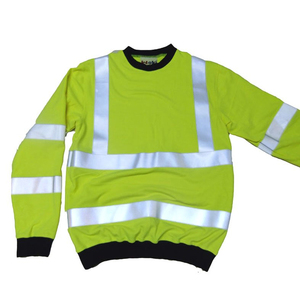 Veste de sécurité d'hiver chaude à manches longues en gros, 300D Oxford, réfléchissante, respirante, coupe-vent, imperméable, multi-poches, logo personnalisé - Product Image 2